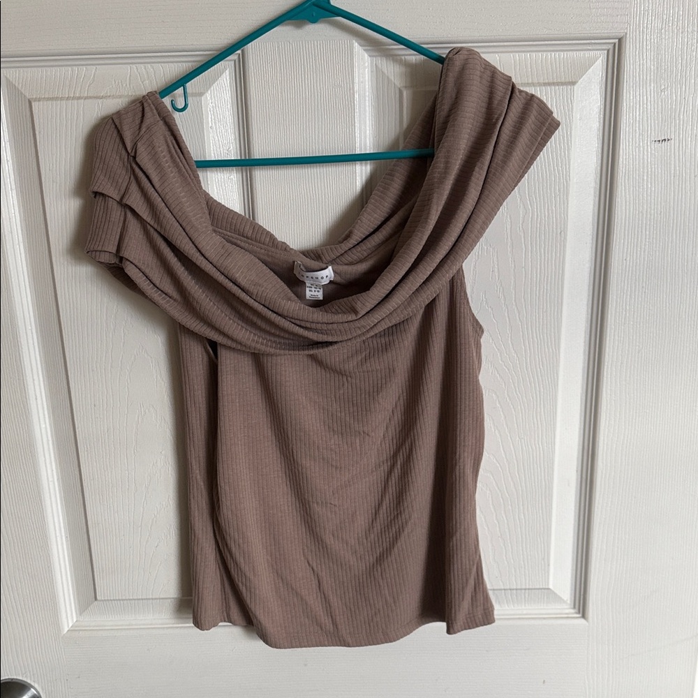 Top Shop mocha mousse Brown Women's Top